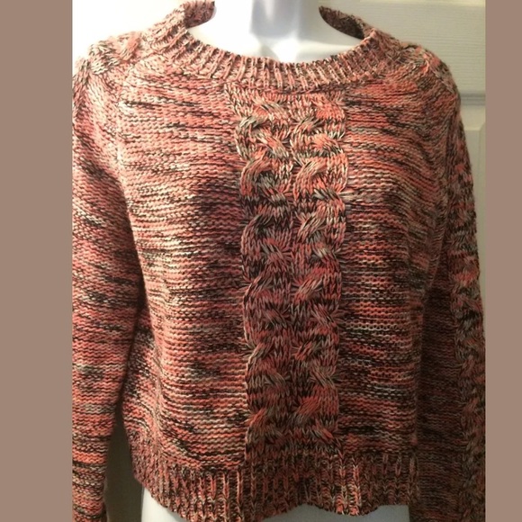 STARING AT STARS Cable Knit Sweater Crop Knit Pink urban Outfitters Pullover - Picture 4 of 7